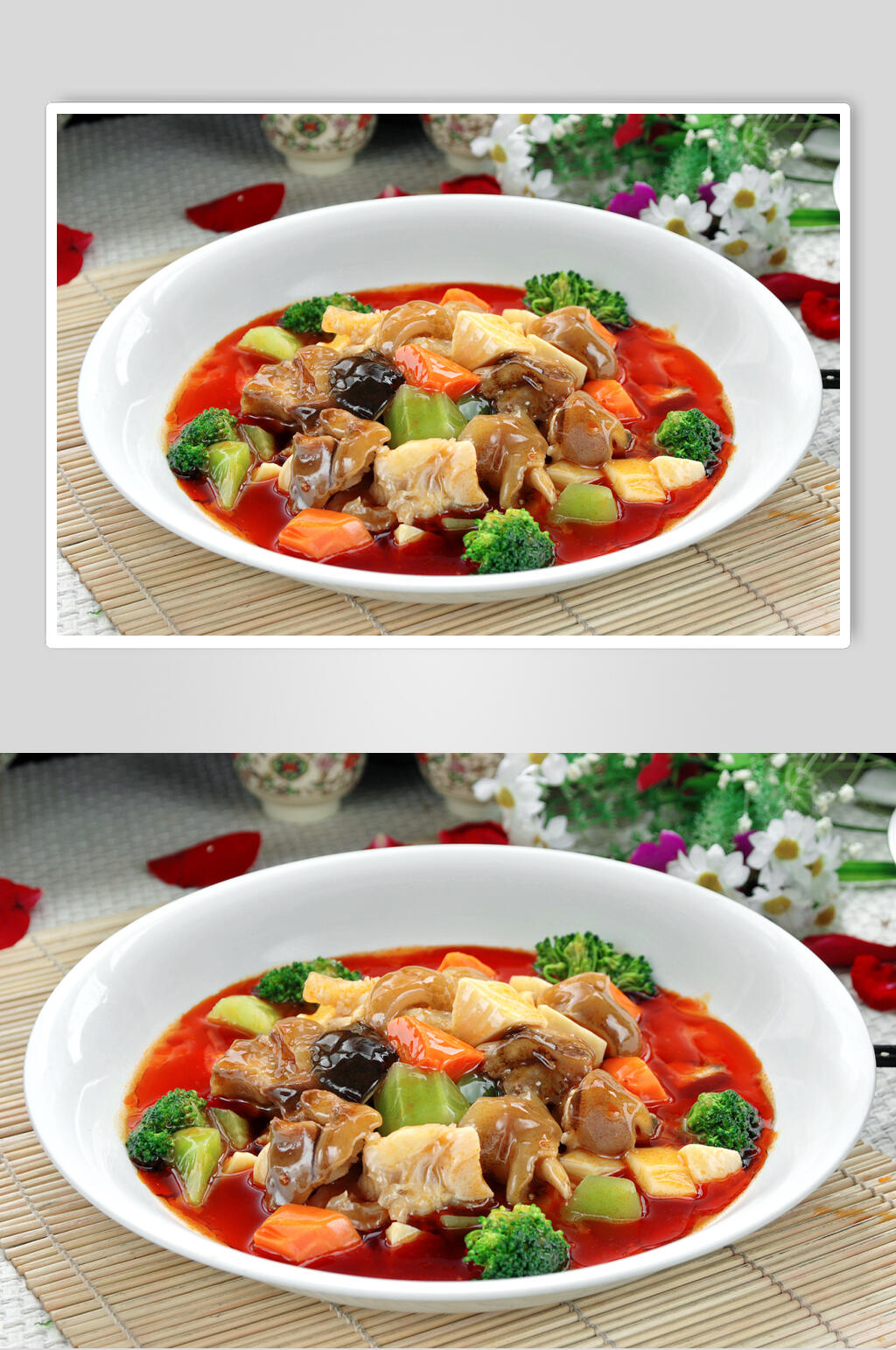 红烧牦牛掌美食图片素材