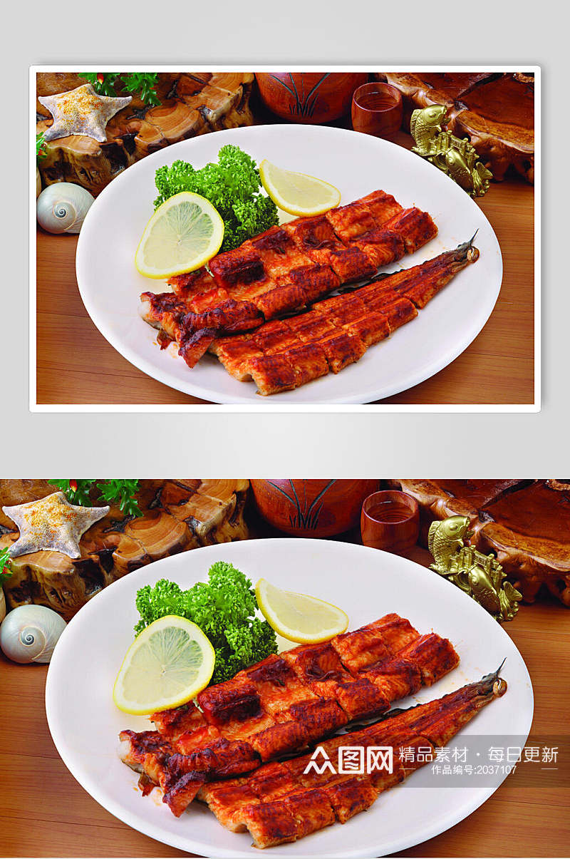 红烧鳗鱼食物高清图片素材