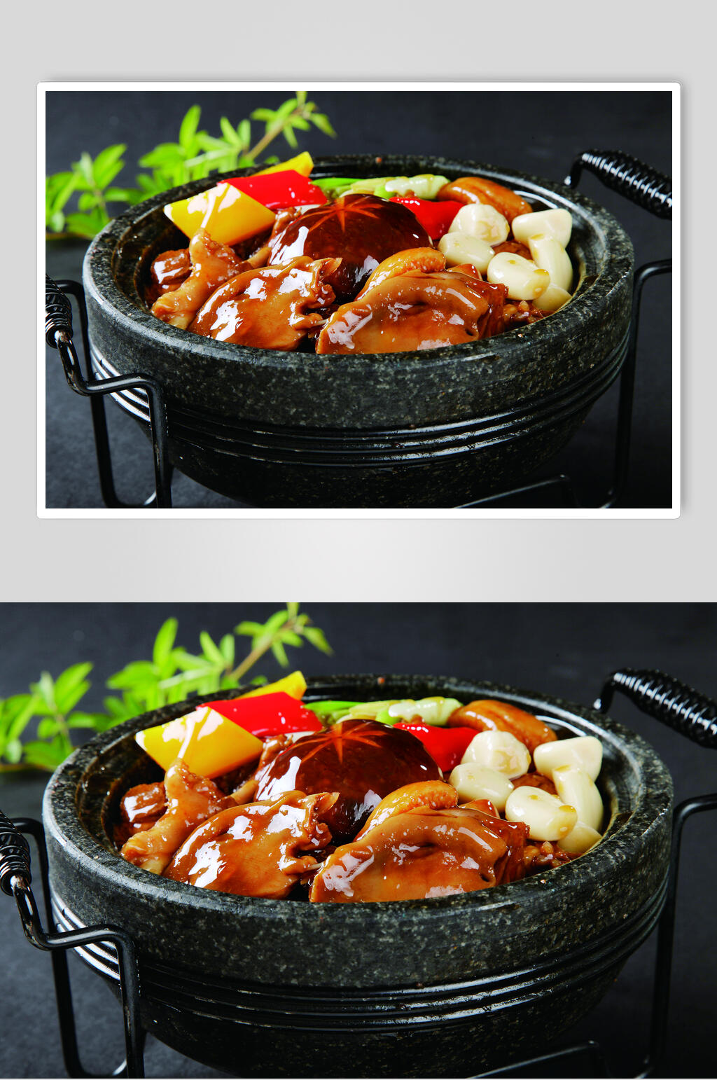 香辣石锅鸭美食食品图片素材