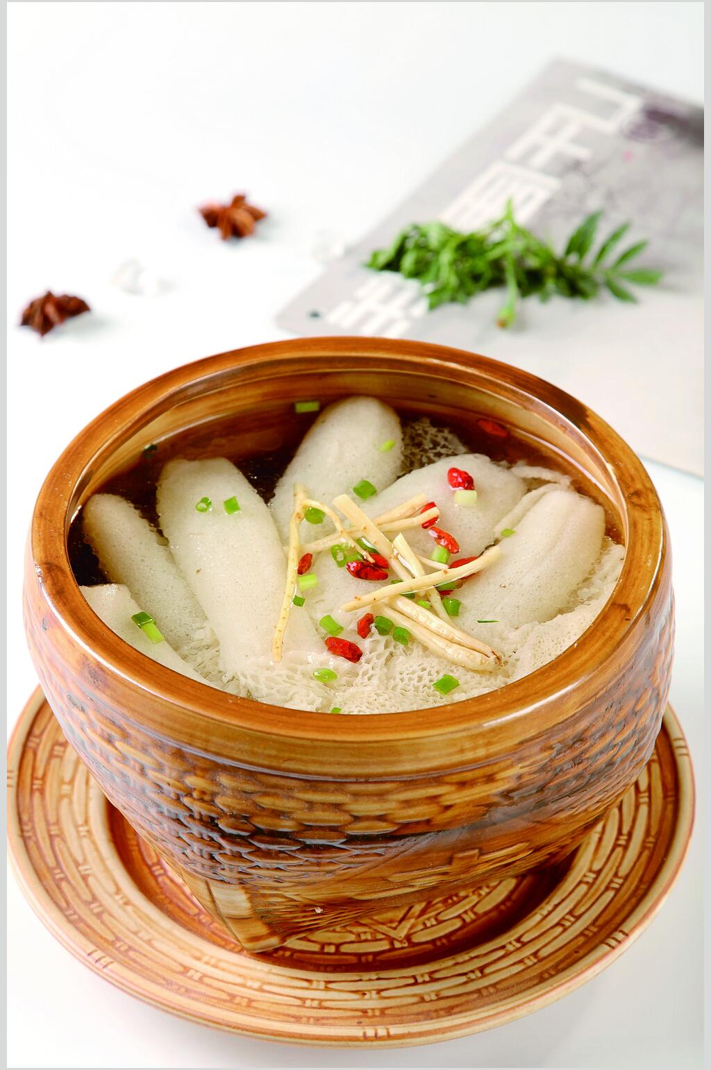 清汤长裙竹笙美食图片素材