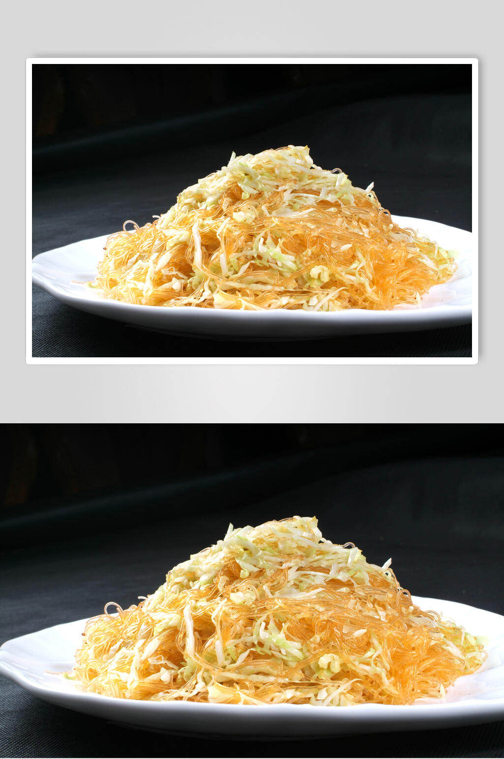 川菜莲白粉丝食品摄影图片素材