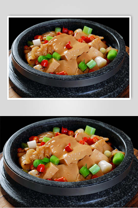 特色制作豆腐美食摄影图片