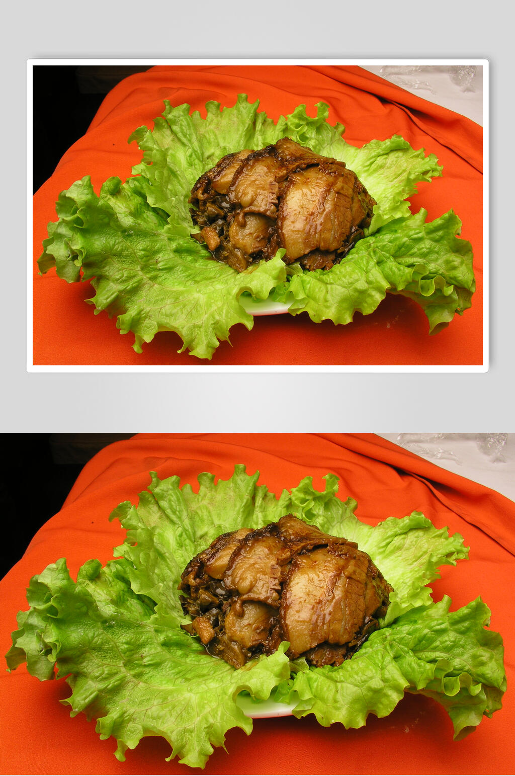 生菜梅菜扣肉食品摄影图片素材