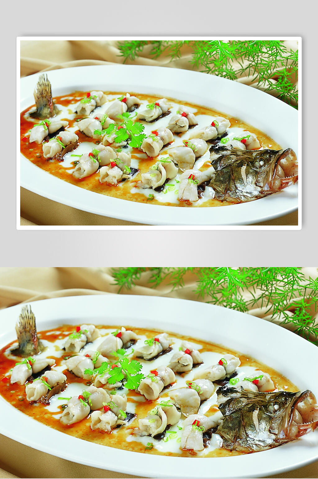芙蓉蒸桂鱼美食摄影图片素材