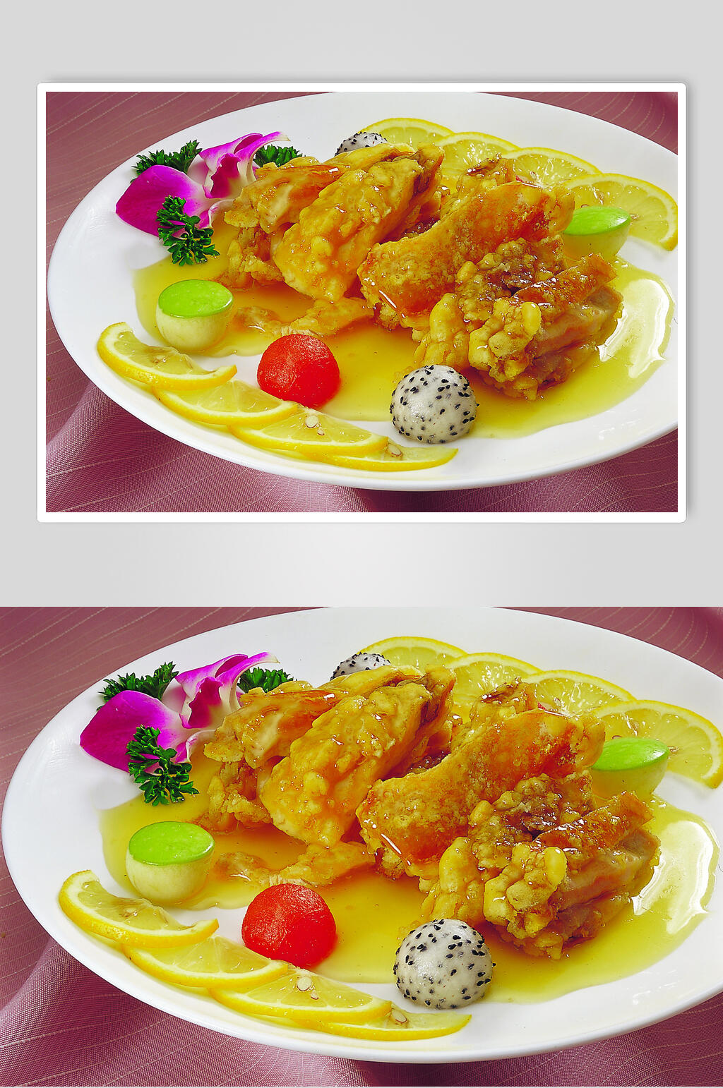 清香西汁鸡排美食图片素材