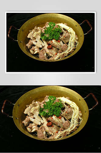 巴蜀羊排锅食品摄影图片