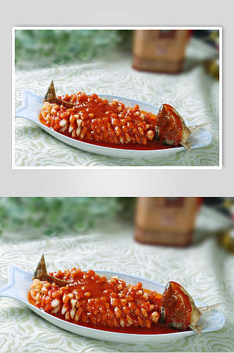 松鼠鱼美食摄影图片