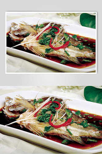 清蒸桂鱼餐饮实拍图片