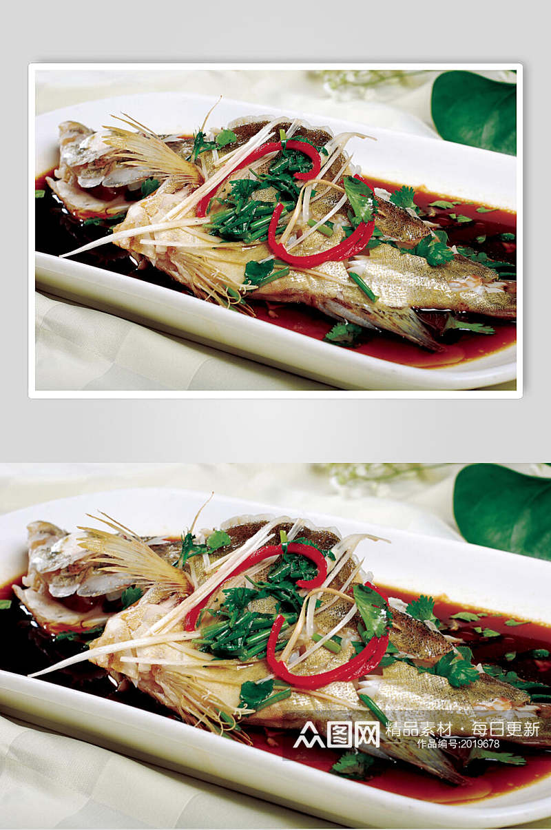 清蒸桂鱼餐饮实拍图片素材