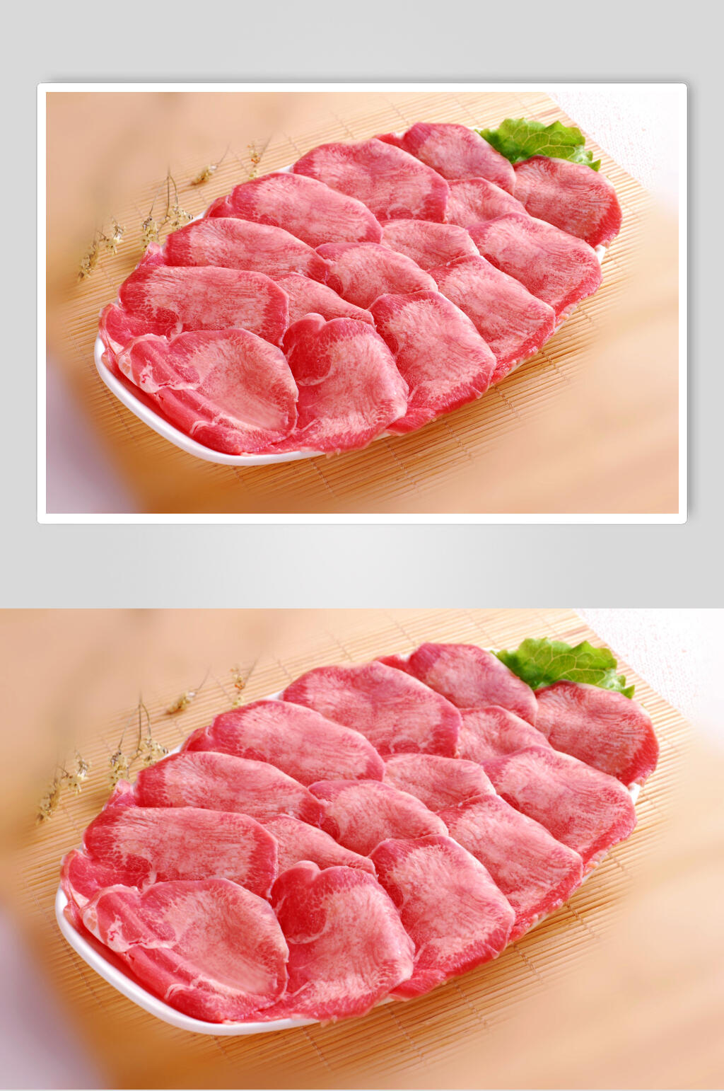 料理回香牛舌餐饮实拍图片素材