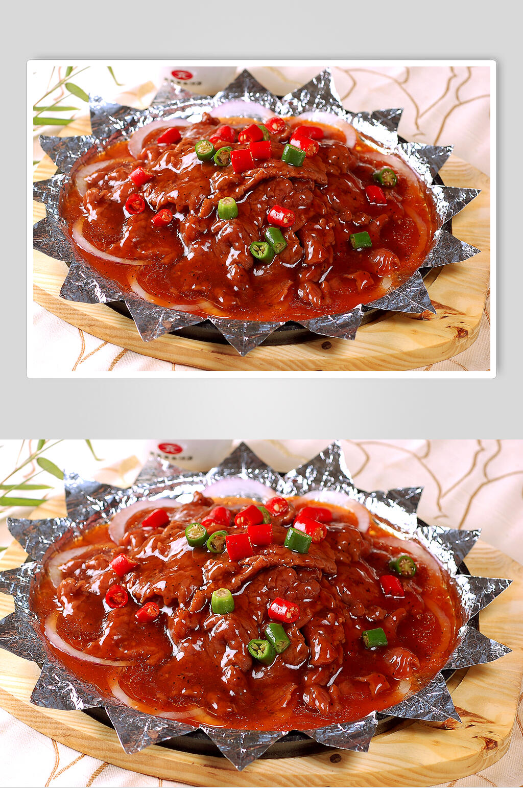 鲜香美味黑椒牛柳美食图片素材