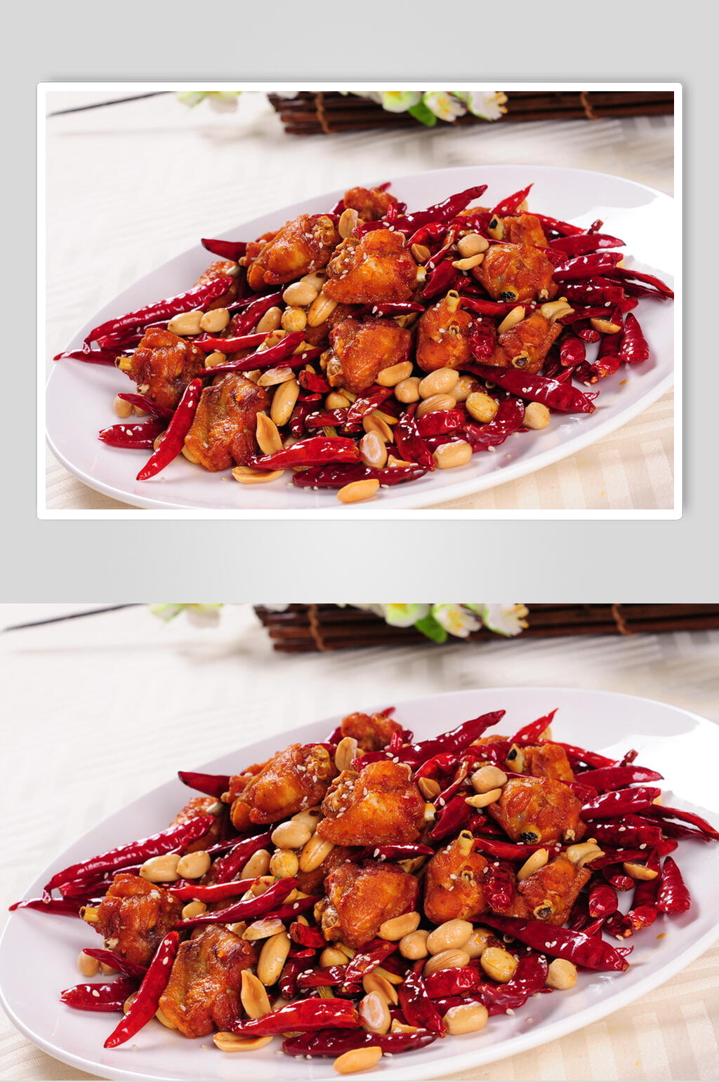 健康美味辣子鸡食物食品图片素材