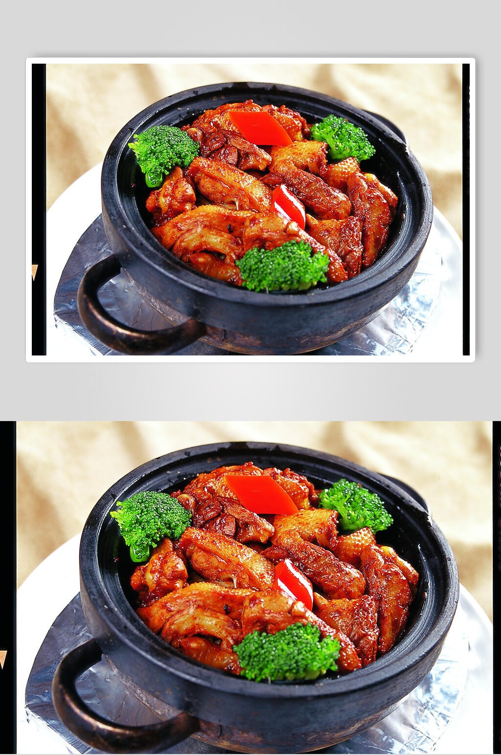 特色石烧鸭美食食品图片素材