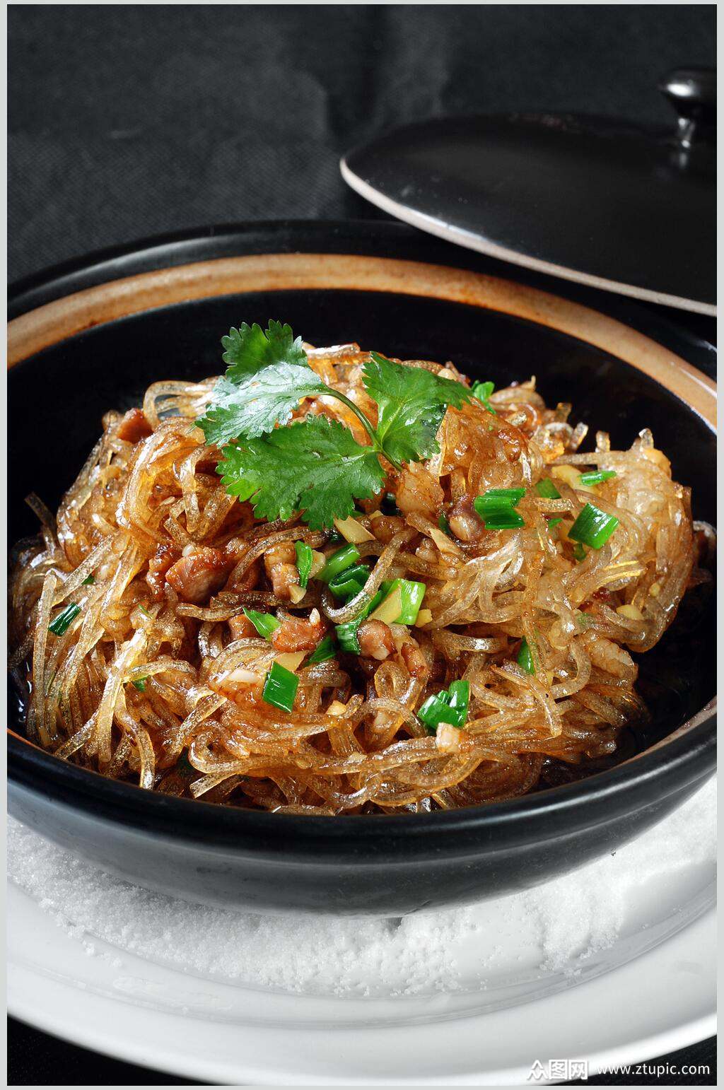砂锅水晶粉美食摄影图片素材