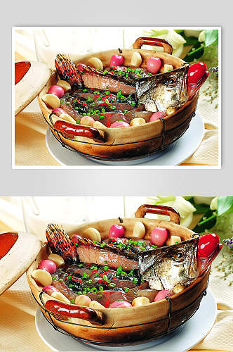 砂锅桂鱼时价美食食品图片