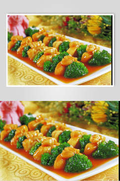 西蓝花口袋豆腐美食图片