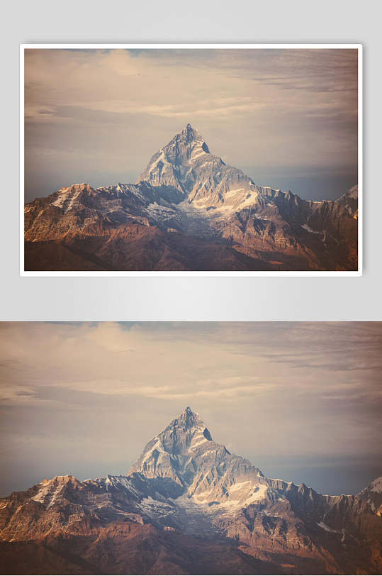 简约大气威武山峰山脉风景图片摄影图