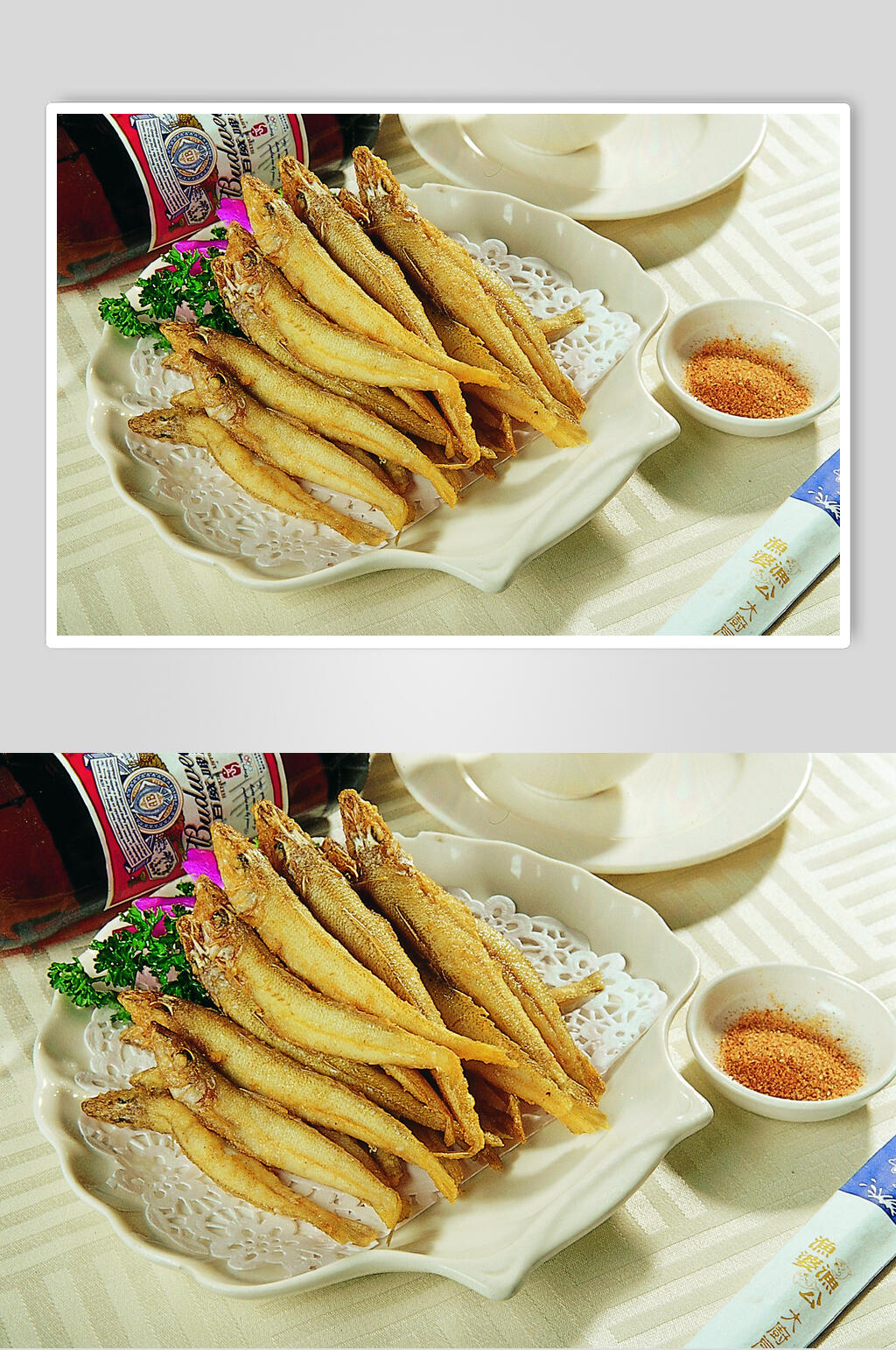 干炸沙丁鱼美食食物图片素材