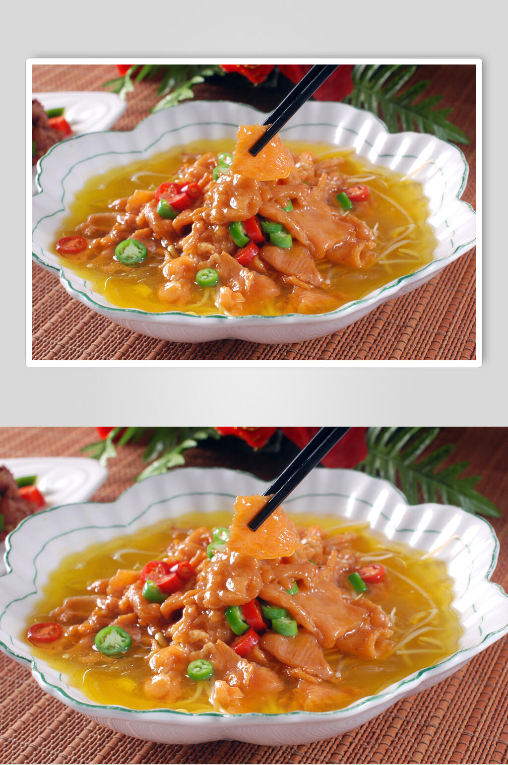 金汤孔雀肉美食摄影图片素材