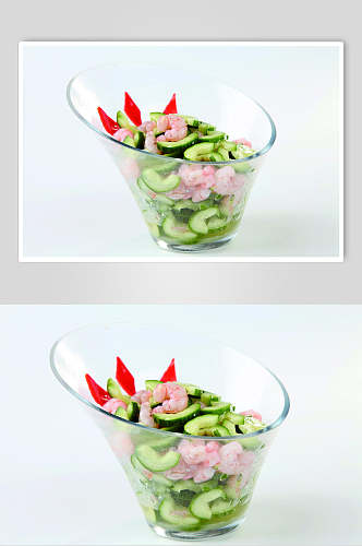 青瓜虾仁食物高清图片