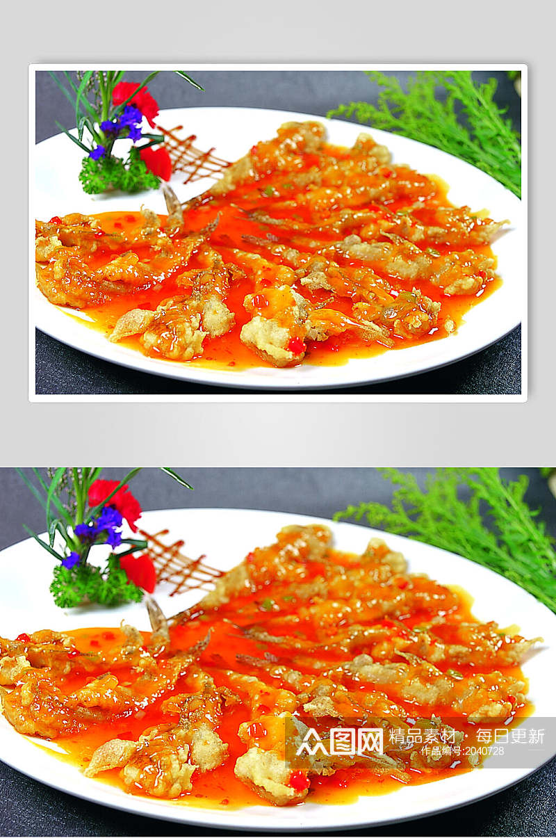 泰汁九肚鱼餐饮食物图片素材