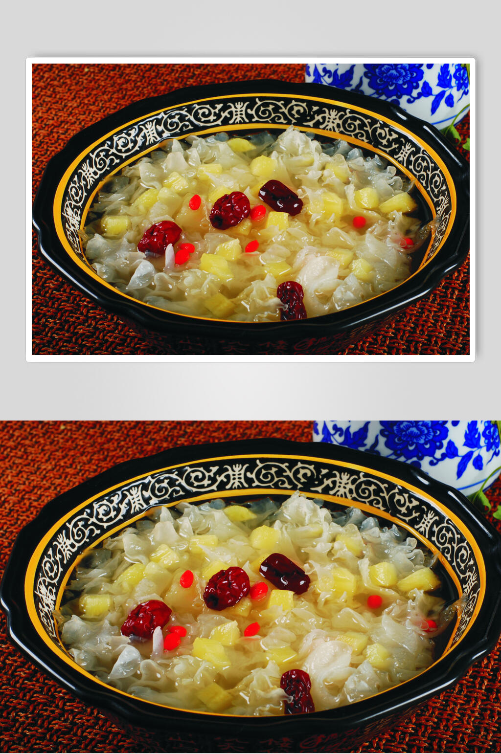 冰糖银耳羹元份美食摄影图片素材