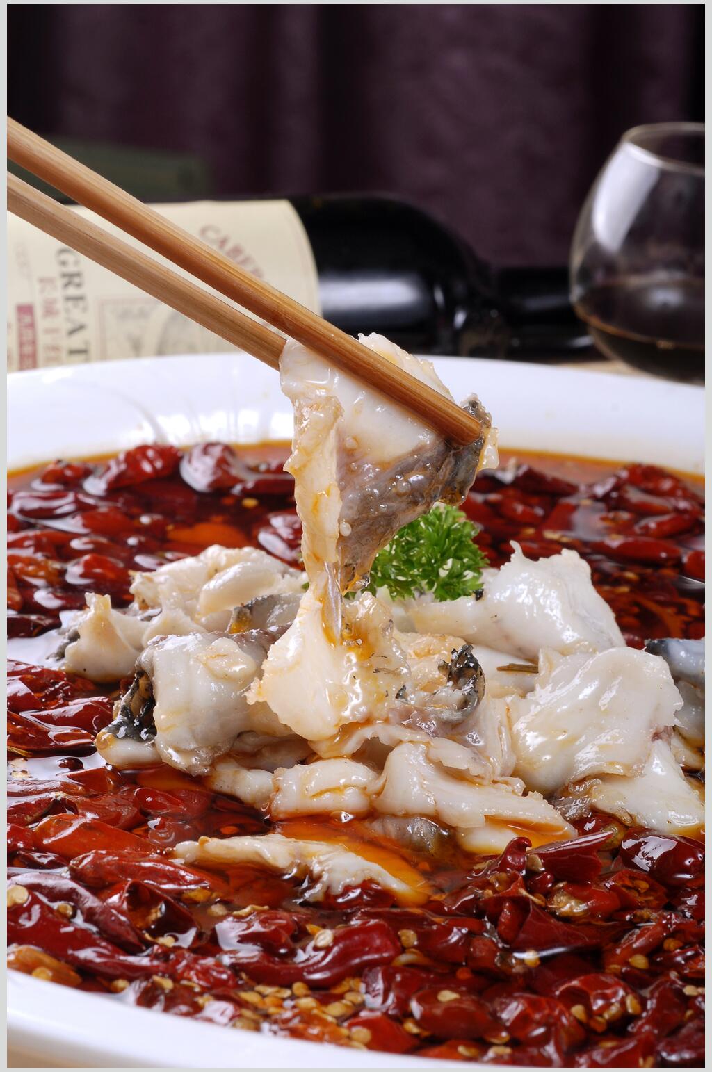 香辣炝锅鱼图片图片