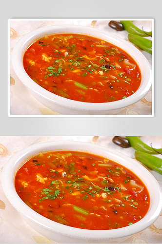 西红柿揪面片食物高清图片