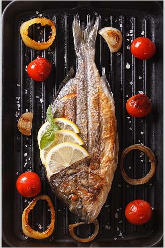 特色健康美味香辣烤鱼食品图片