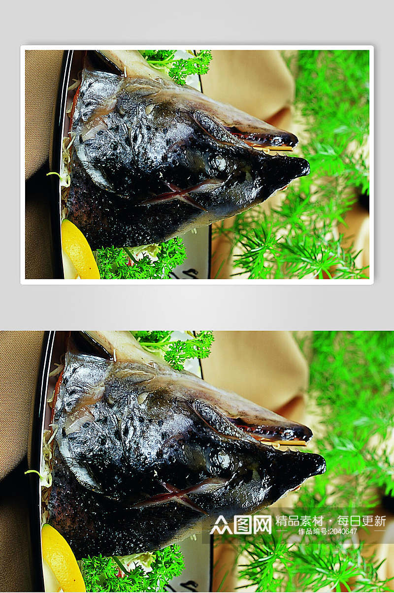 碳烧三文鱼头美食食品图片素材