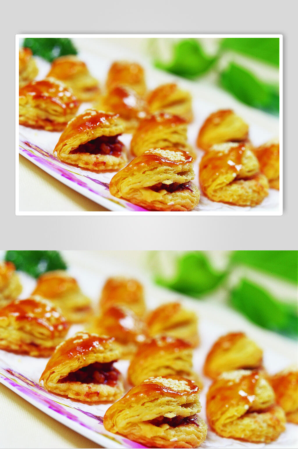金黄美味蜜汁叉烧酥元打美食食品图片素材