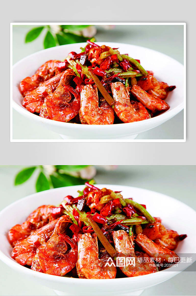 湘西口味虾美食摄影图片素材