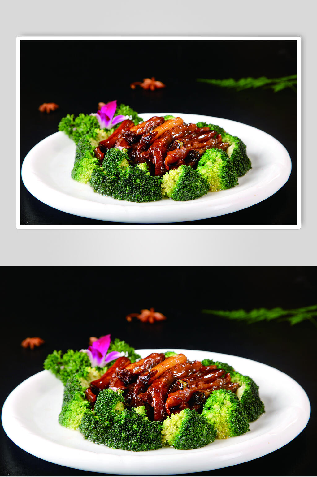 京葱烧海参美食摄影图片素材