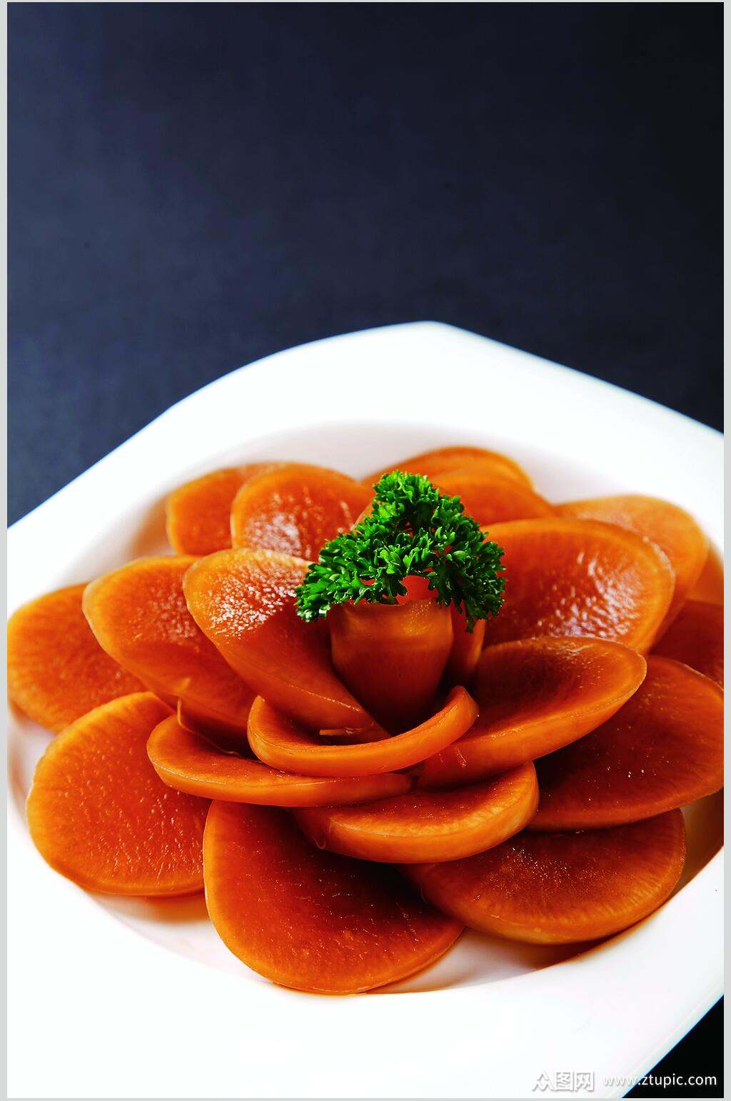 特色酱萝卜美食图片素材