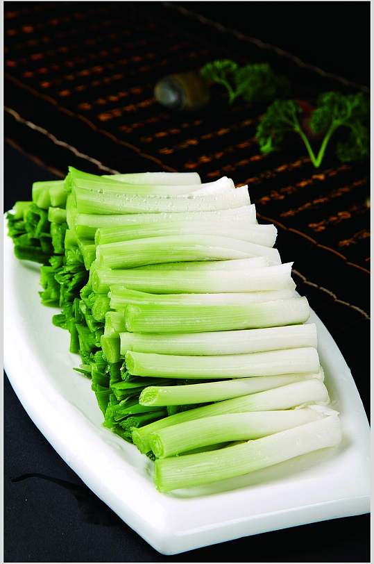 小葱段美食食物图片