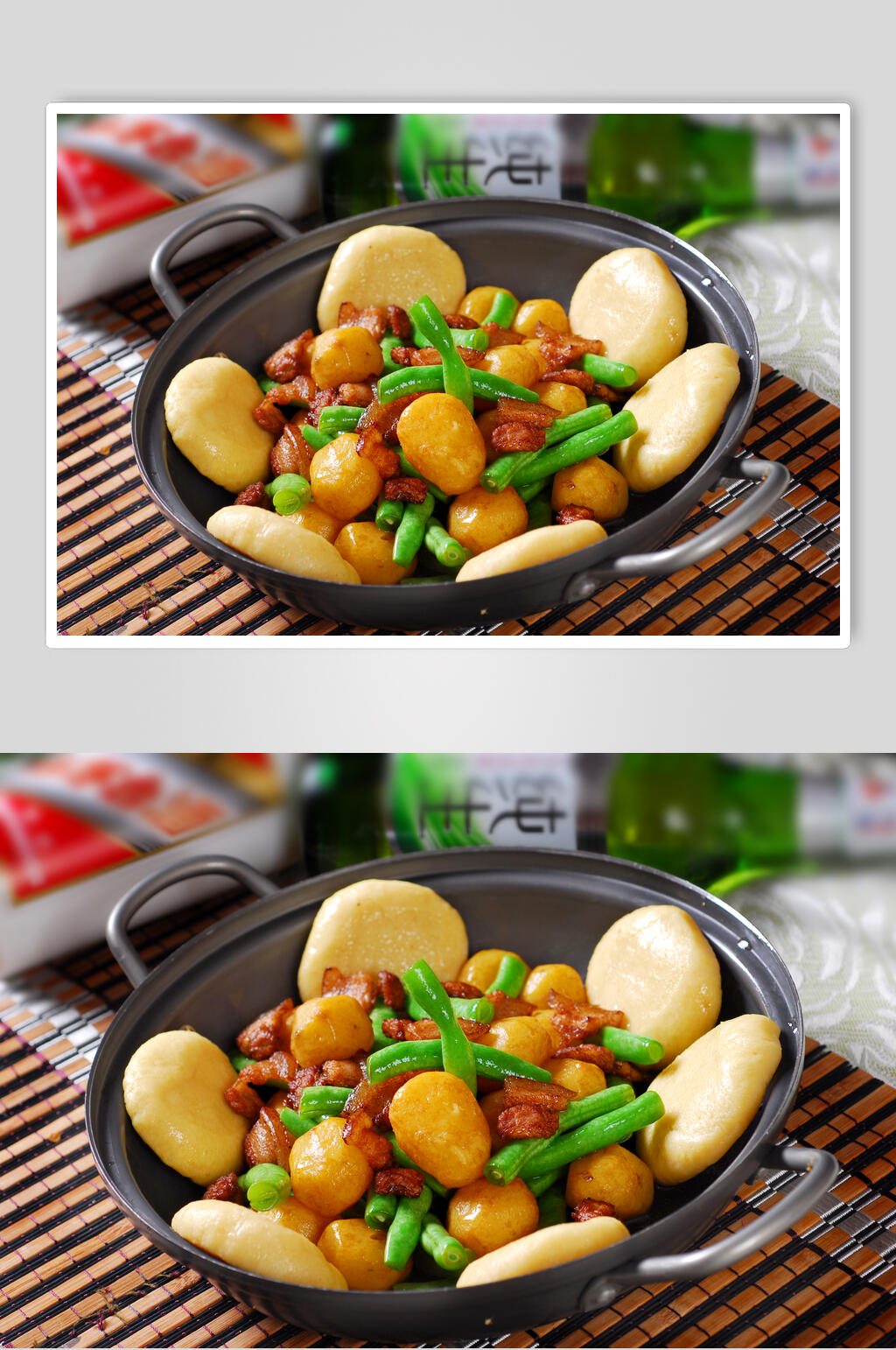 川菜粗粮烩双豆食品摄影图片素材