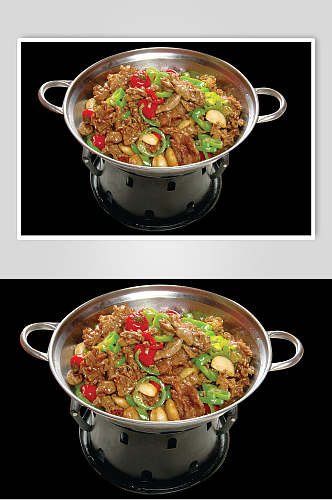 干锅鸡杂元食品高清图片