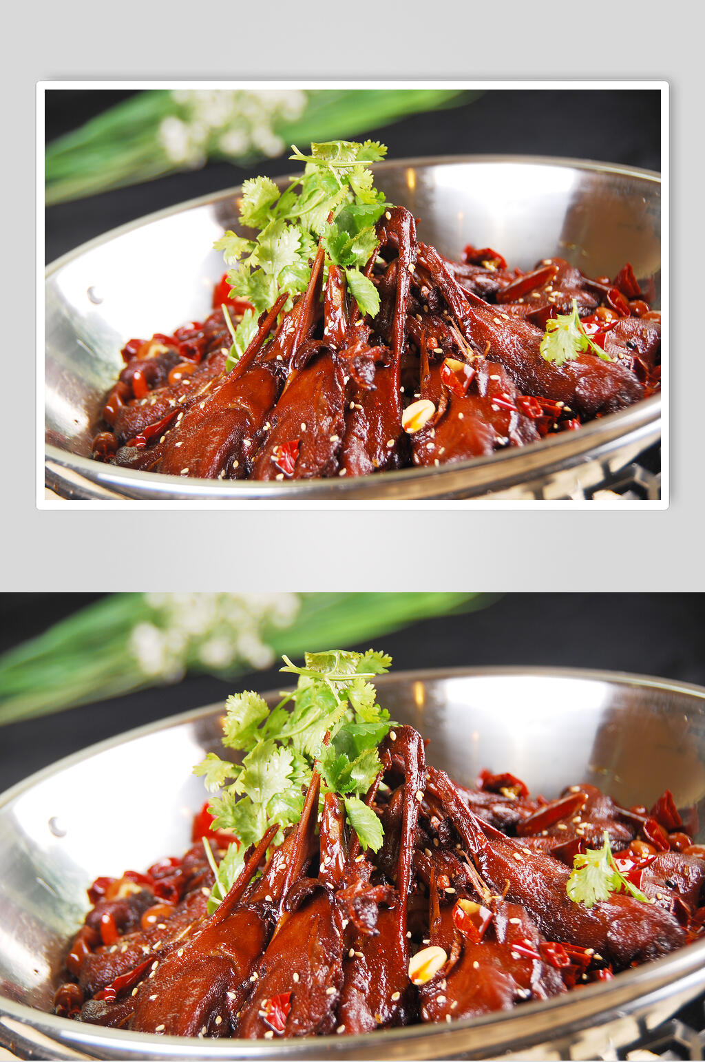 香浓美味鸭头麻辣香锅图片素材