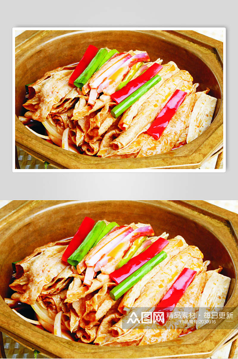 湘味腐皮锅美食食品图片素材