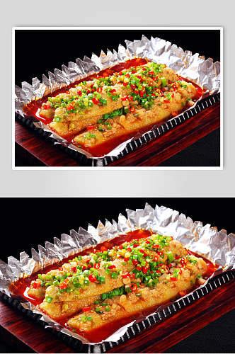 鱼香茄龙美食食品图片