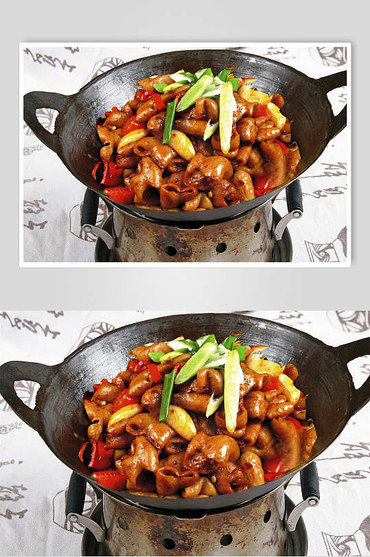 热菜干锅肥肠美食食品图片