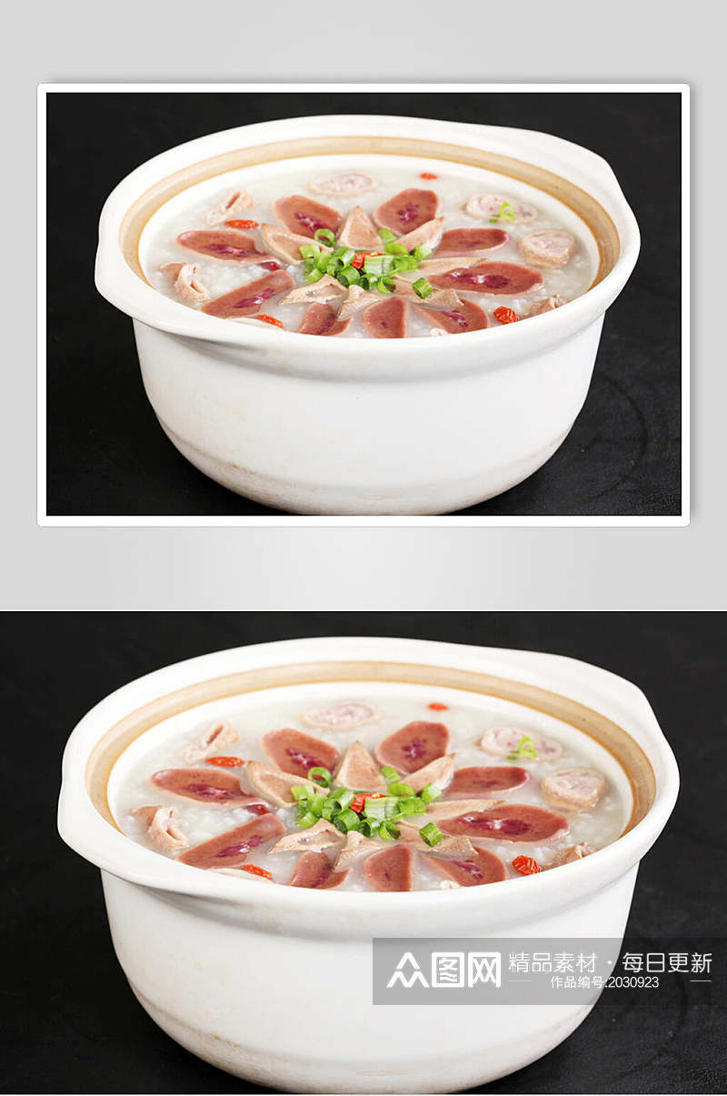生滚全猪砂锅粥美食食品图片素材