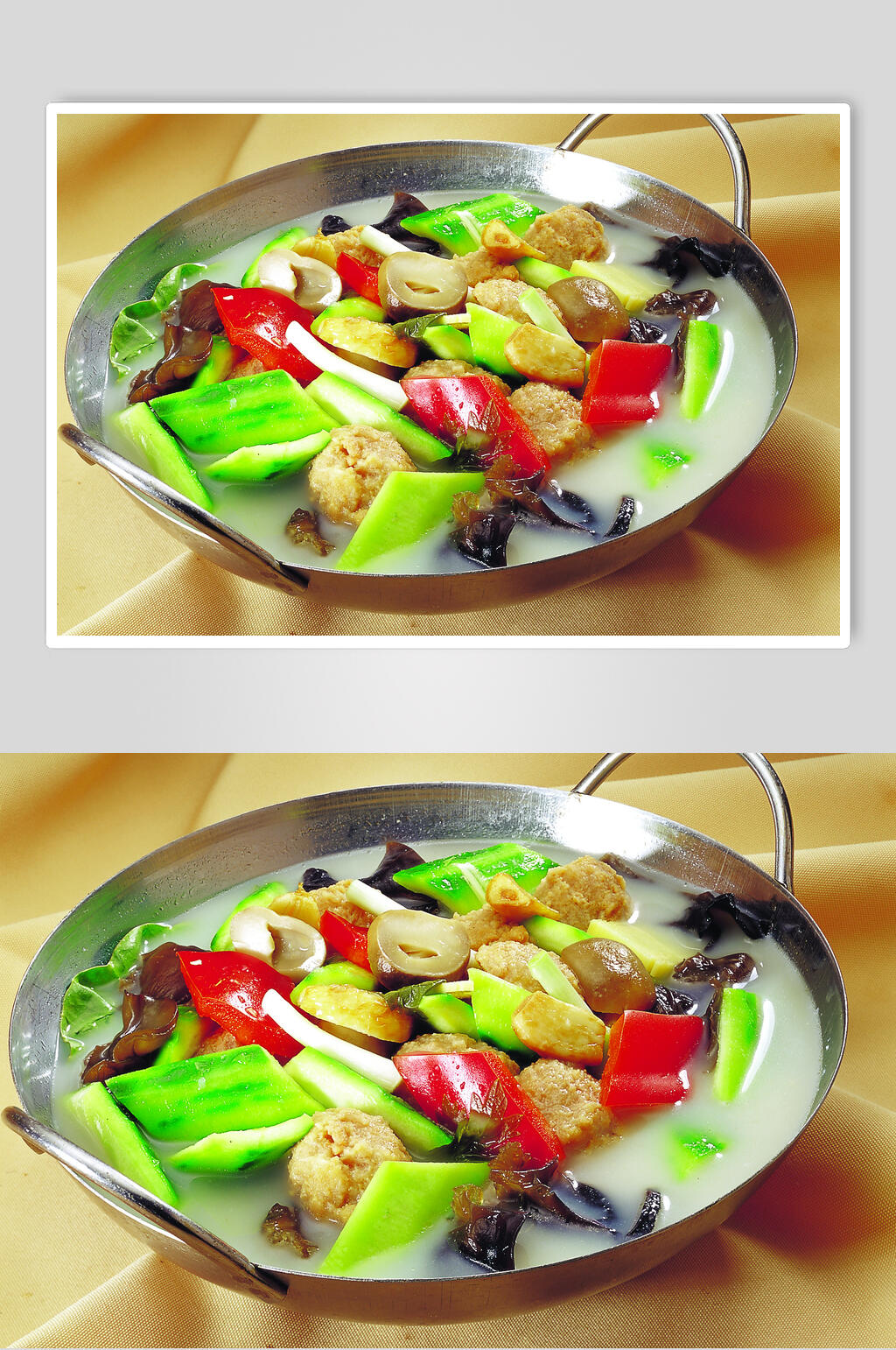 浓汤胜瓜浸鹿丸美食图片素材