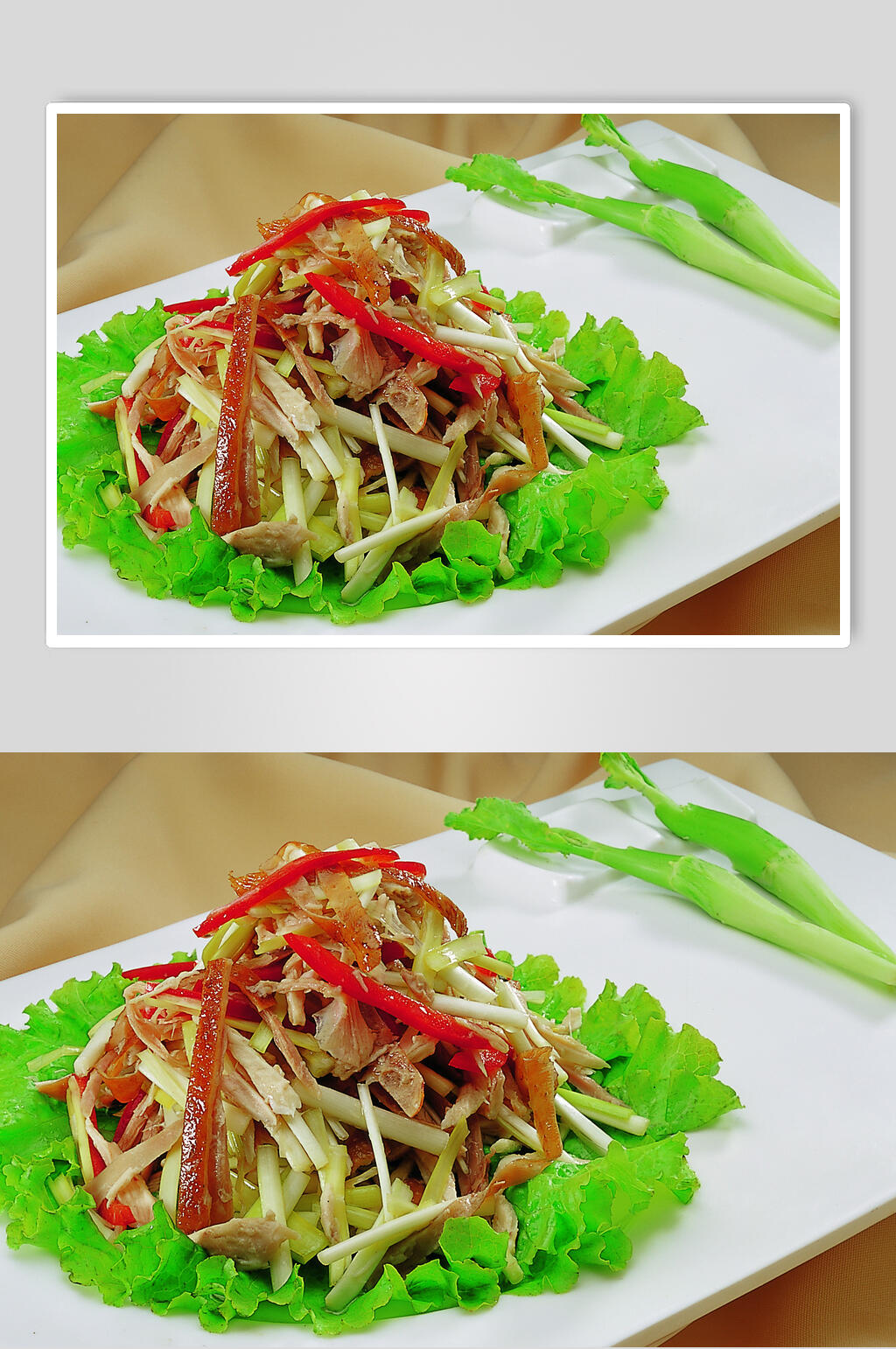 韭香手撕鸡食品图片素材