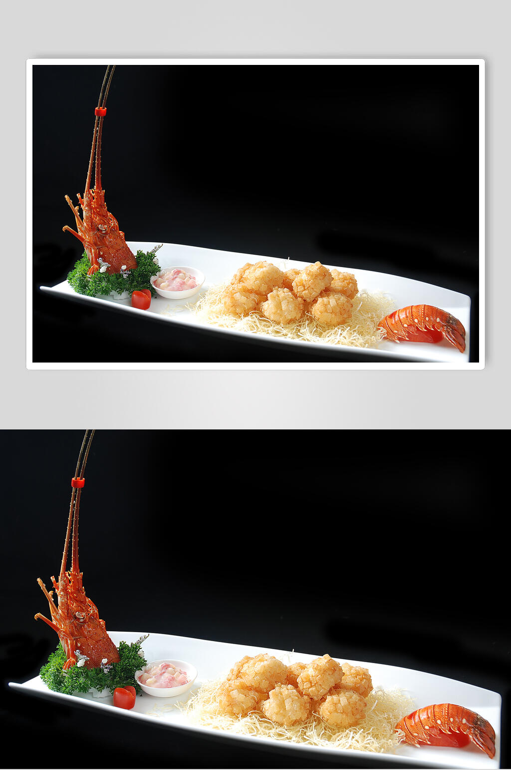 灌汤龙虾球美食摄影图片素材