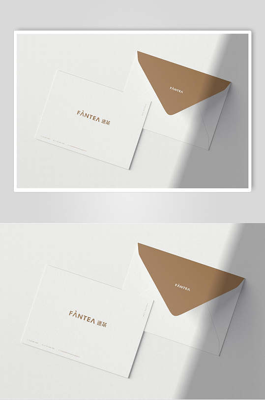 信封咖啡店品牌样机效果图