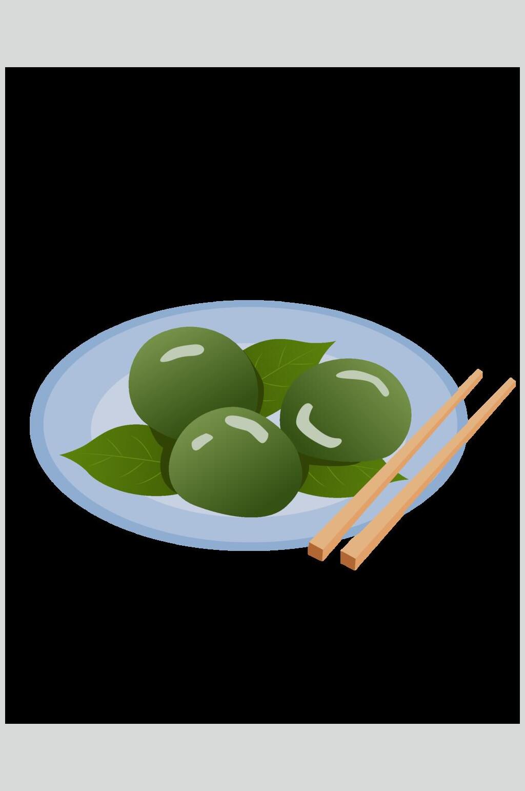 清明节青团矢量插画素材素材