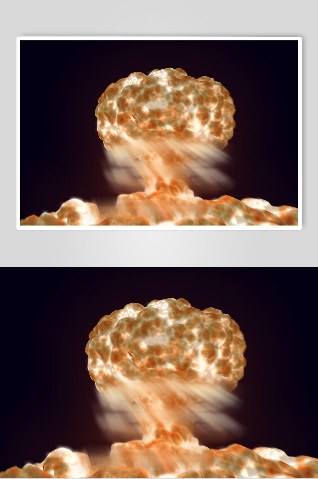 小型蘑菇云炮仗图片