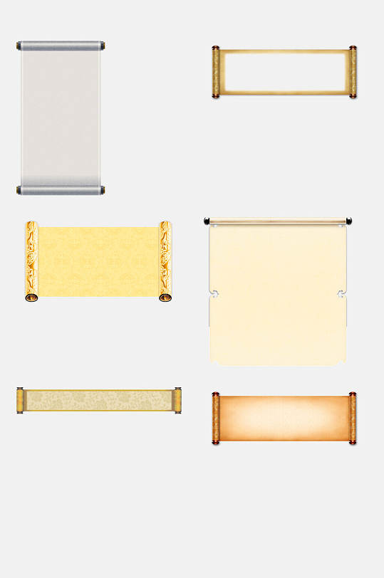 画轴素材高端金色中国风古风卷轴圣旨免抠元素立即下载立即下载传统