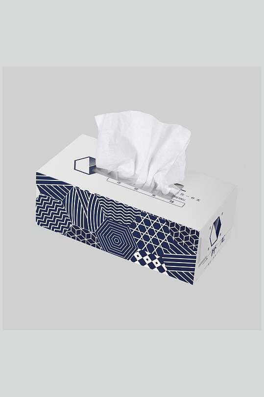 高端纸巾盒餐饮品牌样机效果图